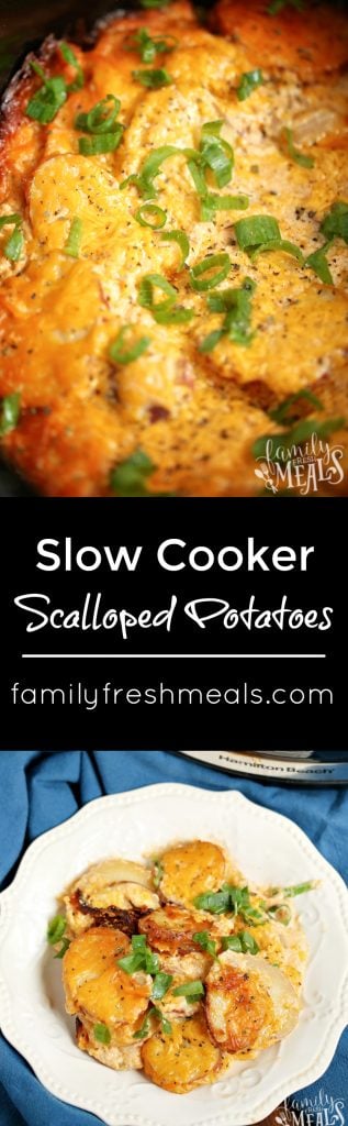 Slow Cooker Scalloped Potatoes - FamilyFreshMeals.com