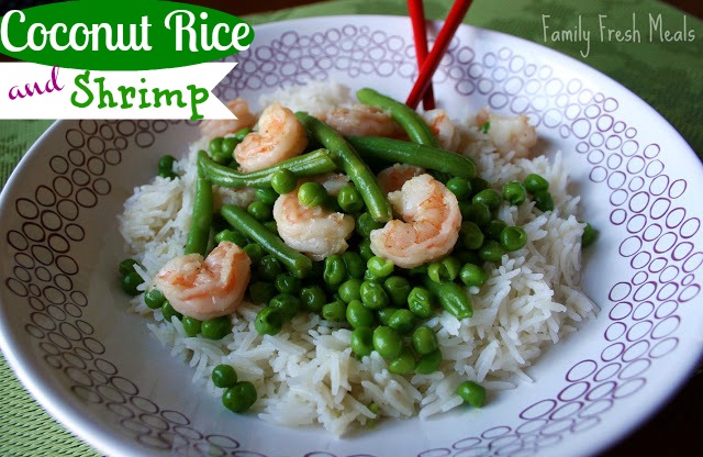 Coconut rice and shrimp Coconut rice and shrimp