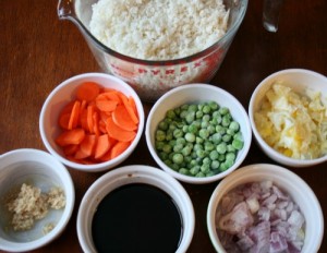 cauliflower fried rice, ingredients - FamilyFreshMeals.com