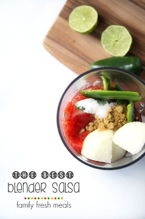 THE BEST Blender Salsa Recipe - FamilyFreshMeals.com